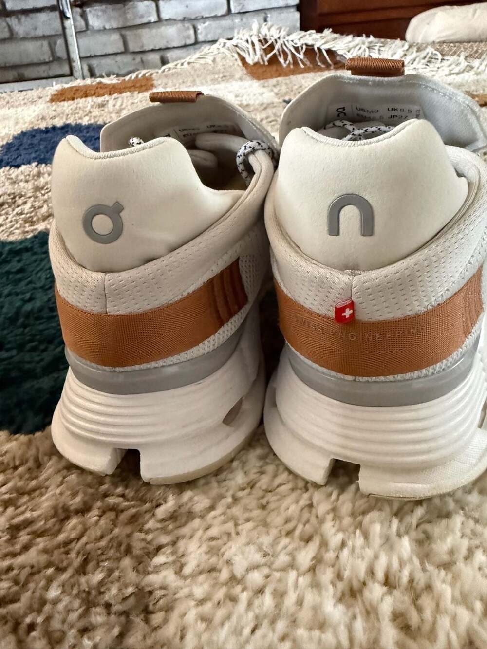 On Running Cloudnova White Pearl Sneakers Men's Size 9 - Picture 5 of 5